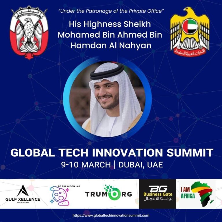 GLOBAL TECH INNOVATION SUMMIT by Gulf Xellence on 9th  10th March 2022 Dubai UAE