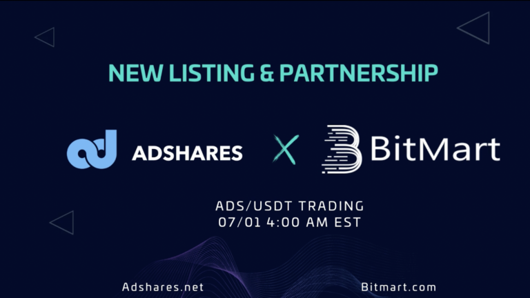 Bitmart x Adshares Listing & Partnership