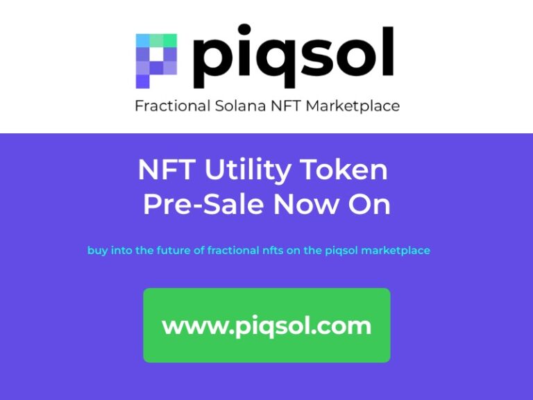 PIQSOL Holdings to Launch the First-Ever Solana-based Fractional NFT Marketplace