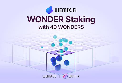 WEMIX.Fi Introduces WONDER Staking Service with 40 WONDERS WEMIX.Fi Introduces WONDER Staking Service with 40 WONDERS